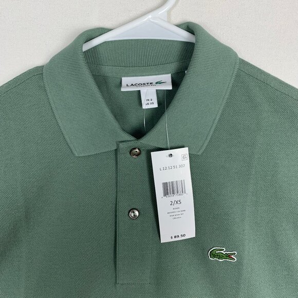 Lacoste Men's Green Polo size 2 XS NWT $89 - Picture 2 of 10